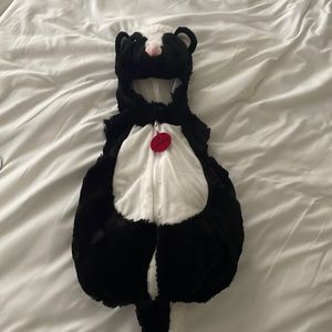 Infant Halloween skunk costume